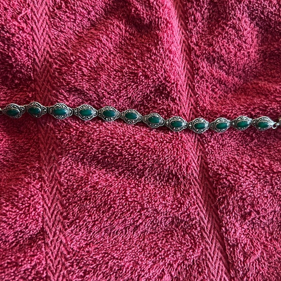 Marcassite and Emeraude ON SALE - Picture 1 of 3